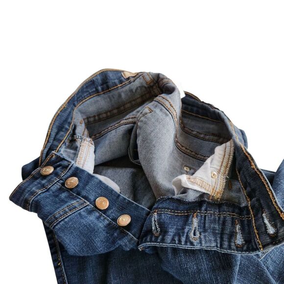 Judy Blue Jeans Size 7 Blue Color Front Buttons Made In USA - Picture 7 of 14